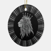 Lion - Jungle King Keramikornament (Links)