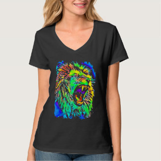 Lion Jungle King Pop Art T-Shirt