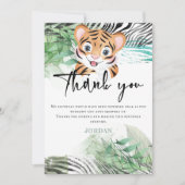 Lion Jungle Niedlich Exotic Safari Dankeskarte (Vorderseite)