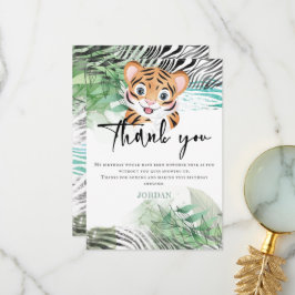 Lion Jungle Niedlich Exotic Safari Dankeskarte