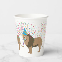 Lion Jungle Partying Animals mit Party Pappbecher