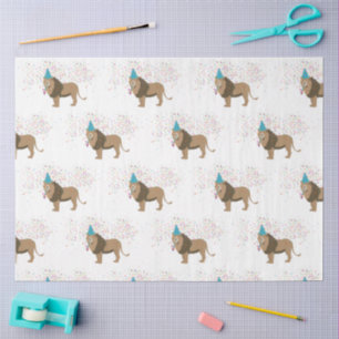 Lion Jungle Partying Animals mit Party Seidenpapier