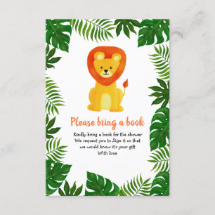 Lion Jungle Safari Wald Buch bringen Einladung
