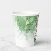 Lion Jungle Wild Erster Geburtstag Personalisiert Pappbecher (Rechts)