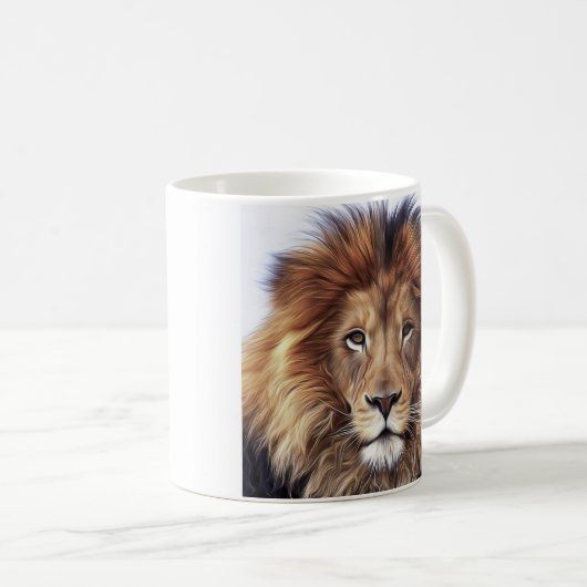 LION KAFFEE-TASSE KAFFEETASSE (VorderseiteRechts)