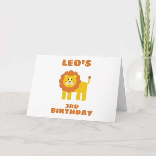 Lion Karte (Vorderseite)