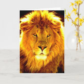 Lion Karte (Gelbe Blume)