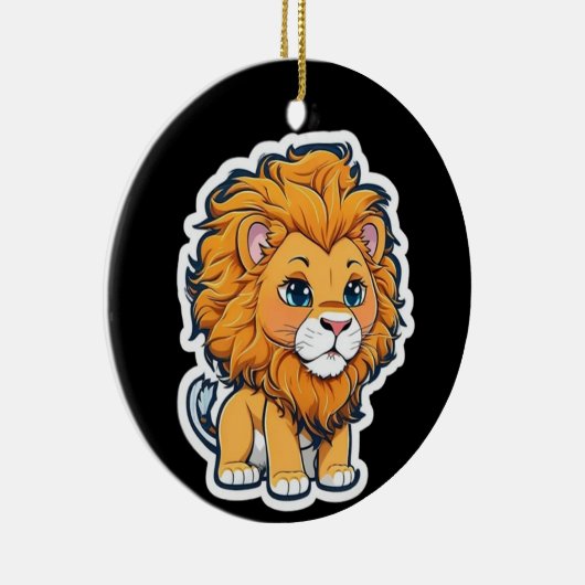 Lion Keramik Ornament (Rechts)