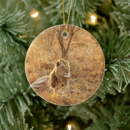 Lion Keramik Ornament (Baum)