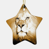 Lion Keramik Ornament (Links)