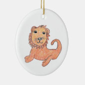 Lion Keramik Ornament (Rechts)