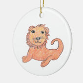 Lion Keramik Ornament (Links)