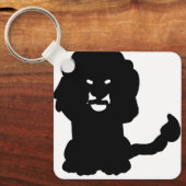 Lion Keychain – Bold Crest Silhouette Symbol Schlüsselanhänger (Vorderseite)