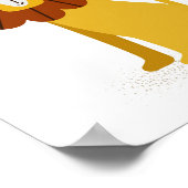 Lion Kinderzimmer Animal Poster (Ecke)