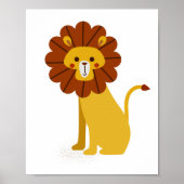 Lion Kinderzimmer Animal Poster (Vorne)