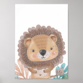 Lion Kinderzimmer Poster Animal Kids Room Deco (Vorne)