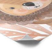 Lion Kinderzimmer Poster Animal Kids Room Deco (Ecke)