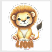 LION - KINDERZIMMER STICKER (Blatt)