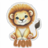 LION - KINDERZIMMER STICKER (Vorderseite)