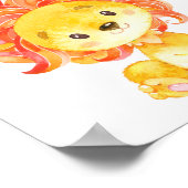 Lion Kinderzimmer Wall Art Deco sein tapferes Baby Poster (Ecke)