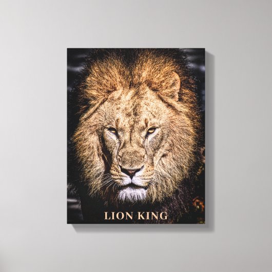 LION KING ART LEINWANDDRUCK (Vorderseite)