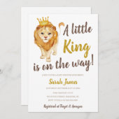Lion King auf dem Weg der Baby Dusche Einladung (Vorne/Hinten)