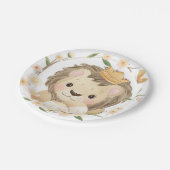 Lion King Baby Shower Paper Plate Pappteller (Schrägansicht)