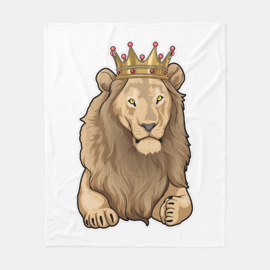 Lion King Crown Fleecedecke (Vorderseite)