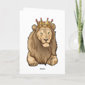 Lion King Crown Karte (Rückseite)