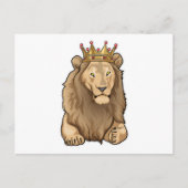 Lion King Crown Postkarte (Vorderseite)