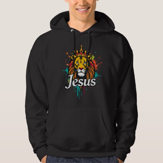 Lion King Jesus - Hoodie (Vorderseite)