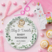 Lion King, Lion Cub baby shower paper plates. Pappteller (Party)