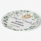 Lion King, Lion Cub baby shower paper plates. Pappteller (Schrägansicht)