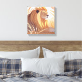Lion King | Männliche Löwennatur Leinwanddruck (Insitu (Schlafzimmer))