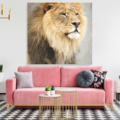 Lion King of the Dschungel Leinwanddruck (Insitu (Wohnzimmer))