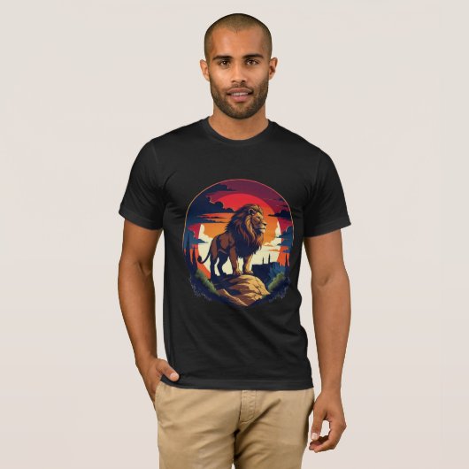 Lion King of the Dschungel T - Shirt Bold Men’s Gi (Vorne ganz)
