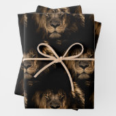Lion King of the Jungle Wrapping Paper Pack Geschenkpapier Set (Beispiel)