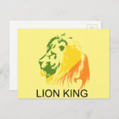 LION KING POSTKARTE (Vorne/Hinten)