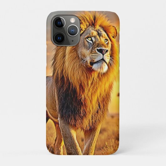 Lion King Savanna Sunset Design Case-Mate iPhone Hülle (Rückseite)