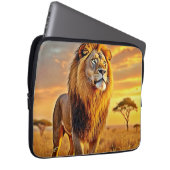 Lion King Savanna Sunset Design Laptopschutzhülle (Vorne Rechts)