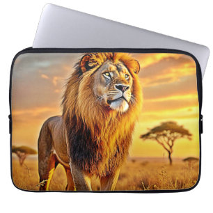 Lion King Savanna Sunset Design Laptopschutzhülle