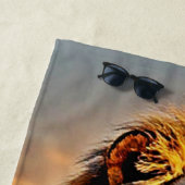 Lion King Savanna Sunset Design Strandtuch (Beispiel)