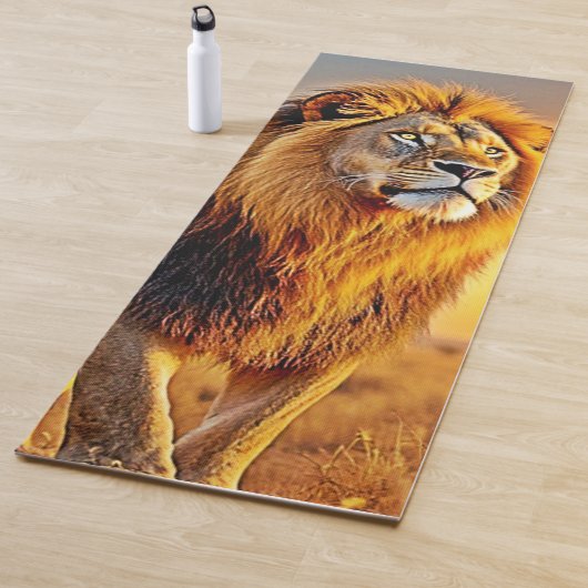 Lion King Savanna Sunset Design Yogamatte (Beispiel)