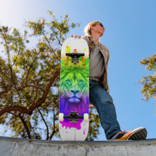 Lion King Skateboard Deck in Abstrakten Farben!