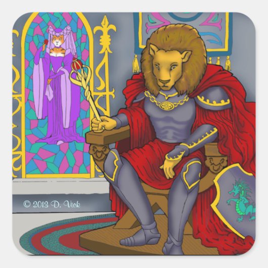 Lion King Sticker (Vorderseite)