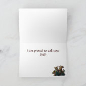 Lion King und Cubs Happy Vatertag Card Karte (Innenseite)