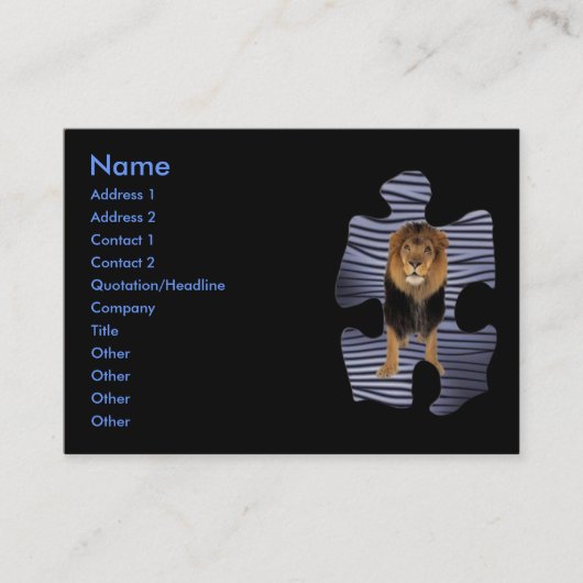 Lion King Visitenkarte (Vorderseite)