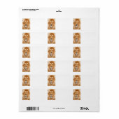 Lion Labels Adressaufkleber (Vorne)