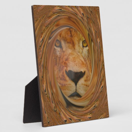 Lion Lächeln Fotoplatte (Seite)