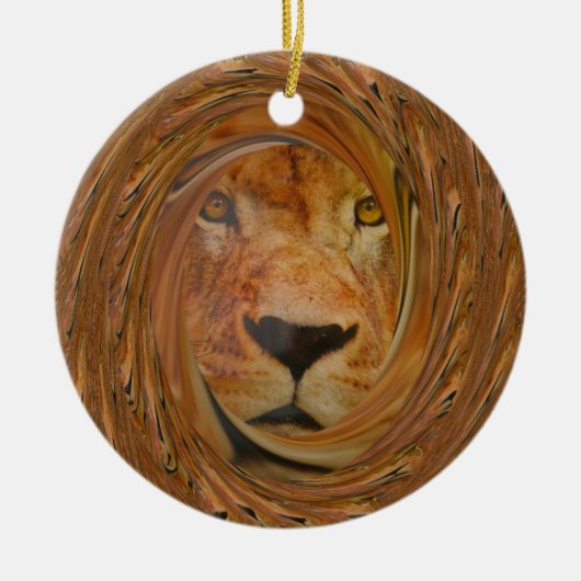 Lion Lächeln Keramikornament (Vorne)